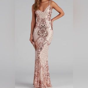 Windsor Rose Gold Dress